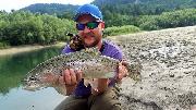 Kristin and Co, Rainbow trout June D,Slovenia fly fishing